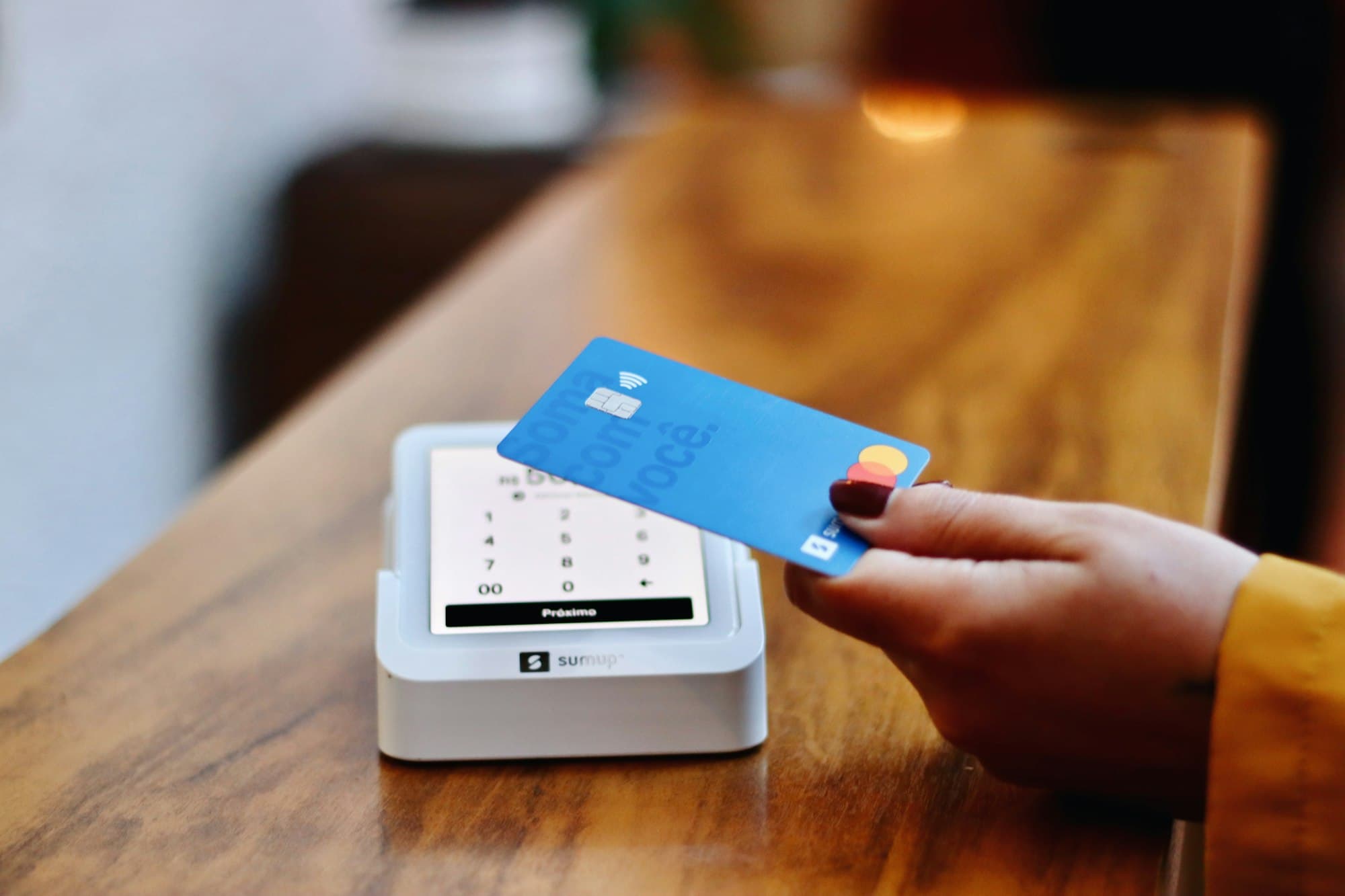 Contactless card payment at a terminal